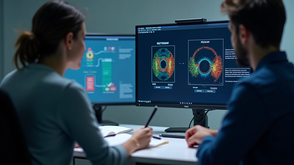 Schermo di computer con software di eye tracking che registra i movimenti oculari di un utente mentre interagisce con l'interfaccia