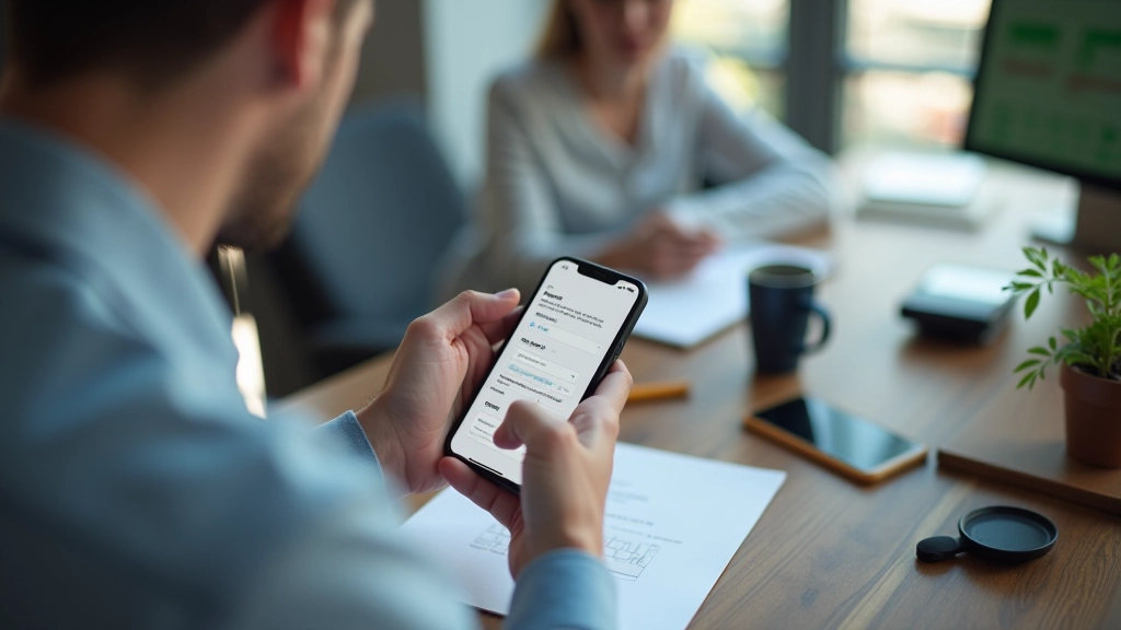 Persona che usa uno smartphone per interagire con un prototipo Figma, mostrando l'esperienza mobile con gesti di tap e swipe su uno schermo luminoso